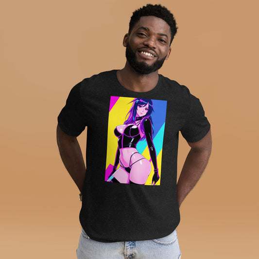 Retro Neon Waifu Graphic Tee