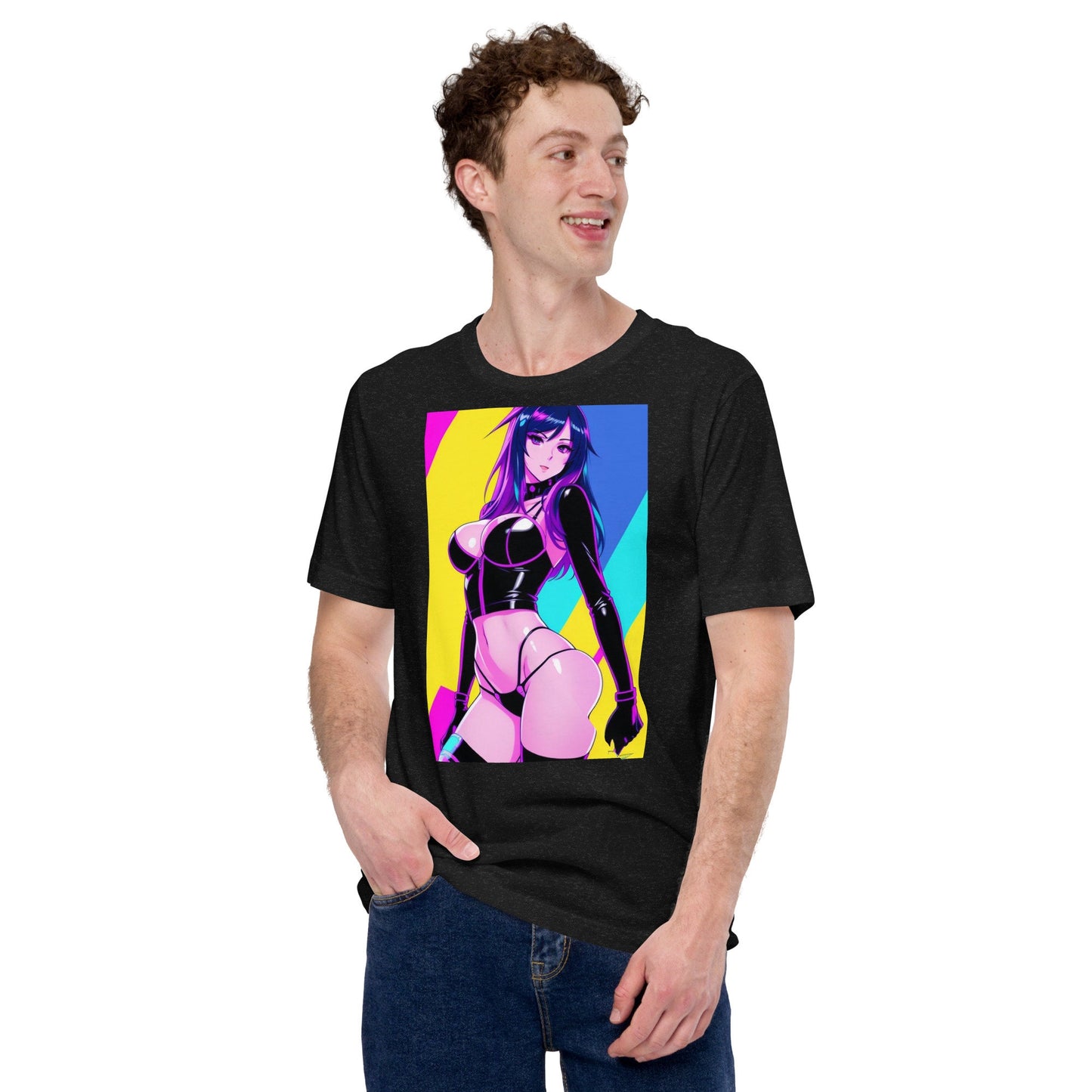 Retro Neon Waifu Graphic Tee