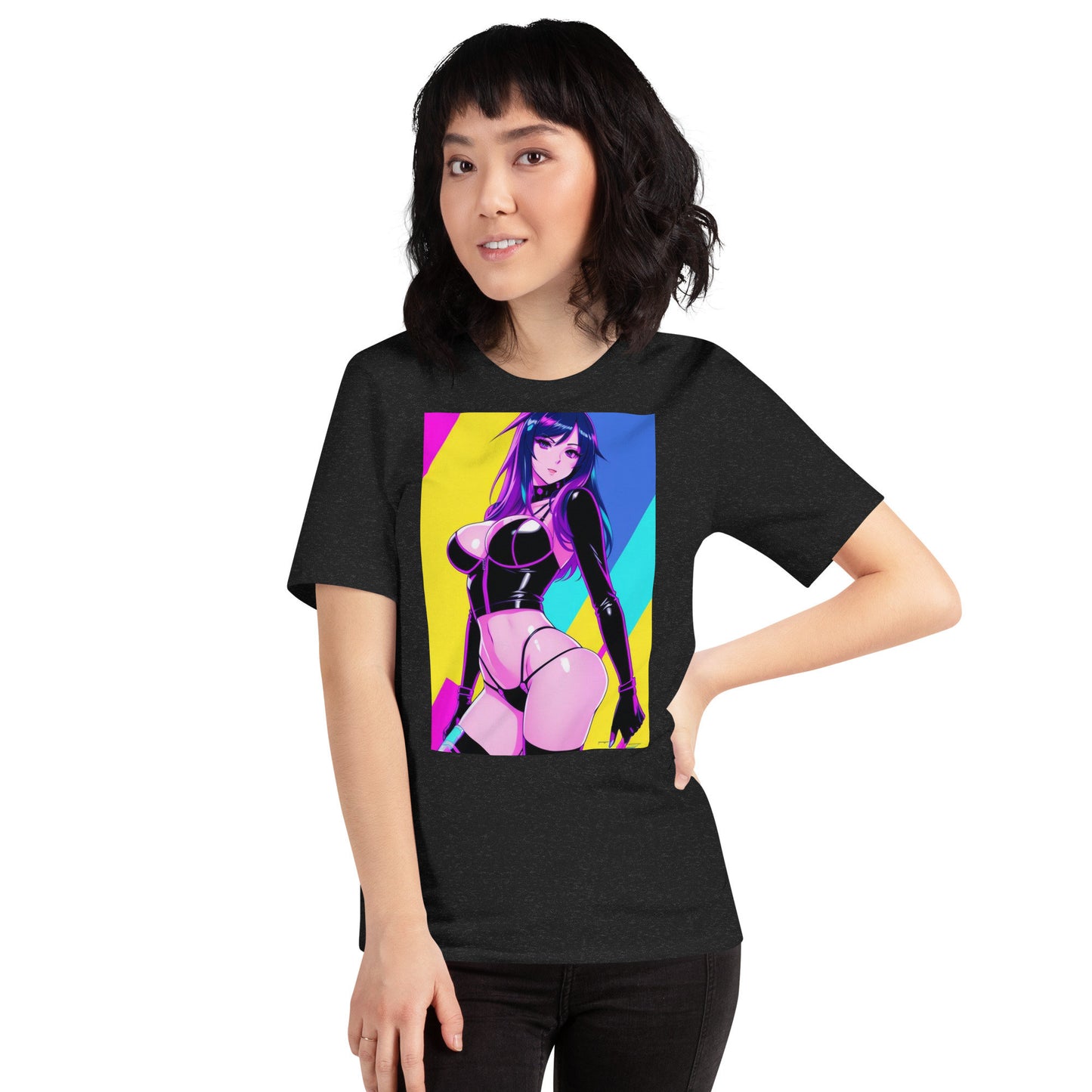Retro Neon Waifu Graphic Tee