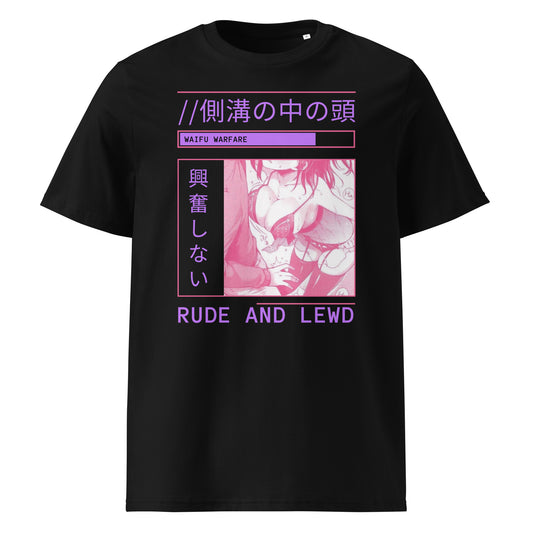 Rude anime girl tee by Waifu Warfare