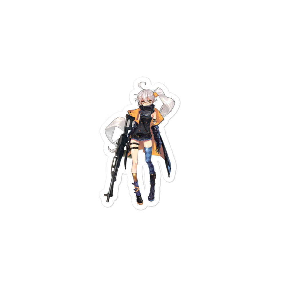 Waifu Warfare Soldier Girl Sticker