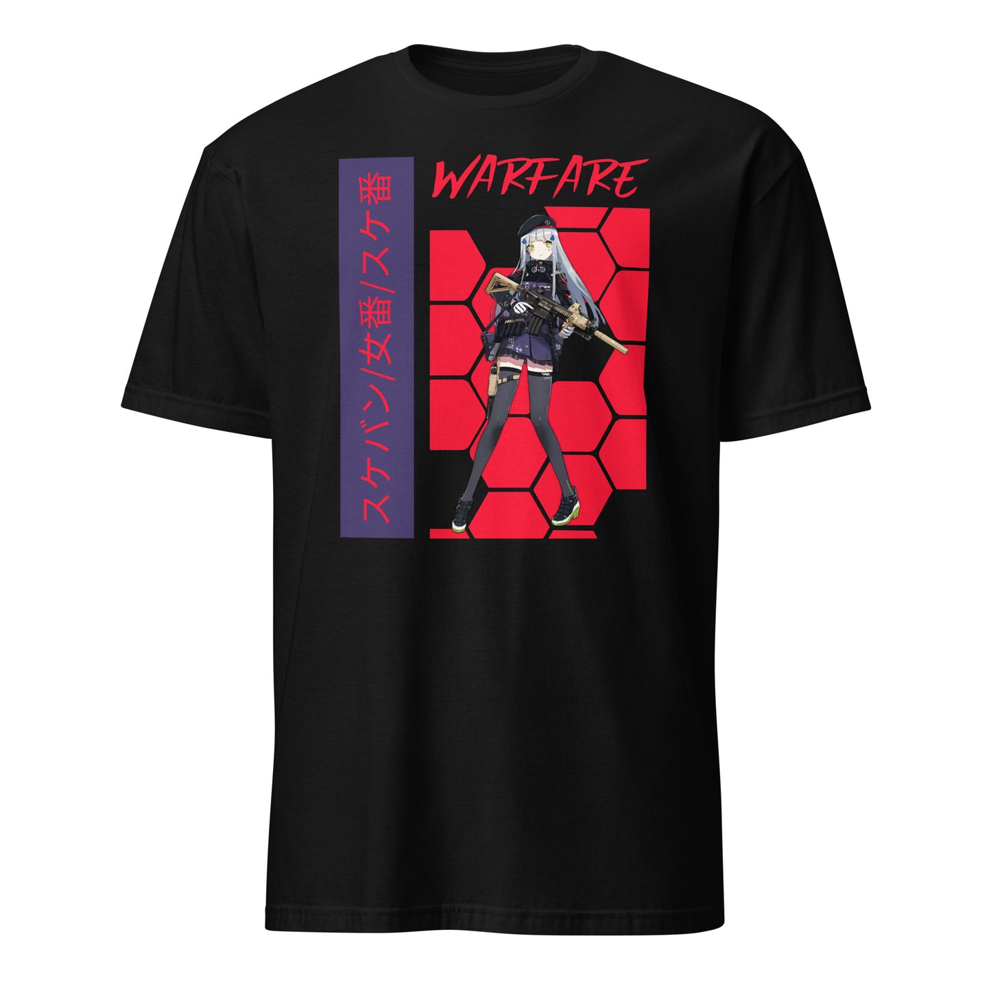 Waifu Warfare Soldier Girl Tee