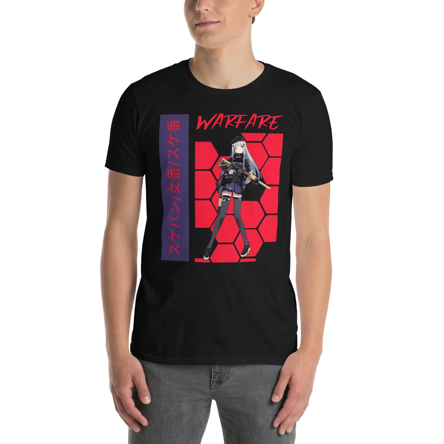 Waifu Warfare Soldier Girl Tee