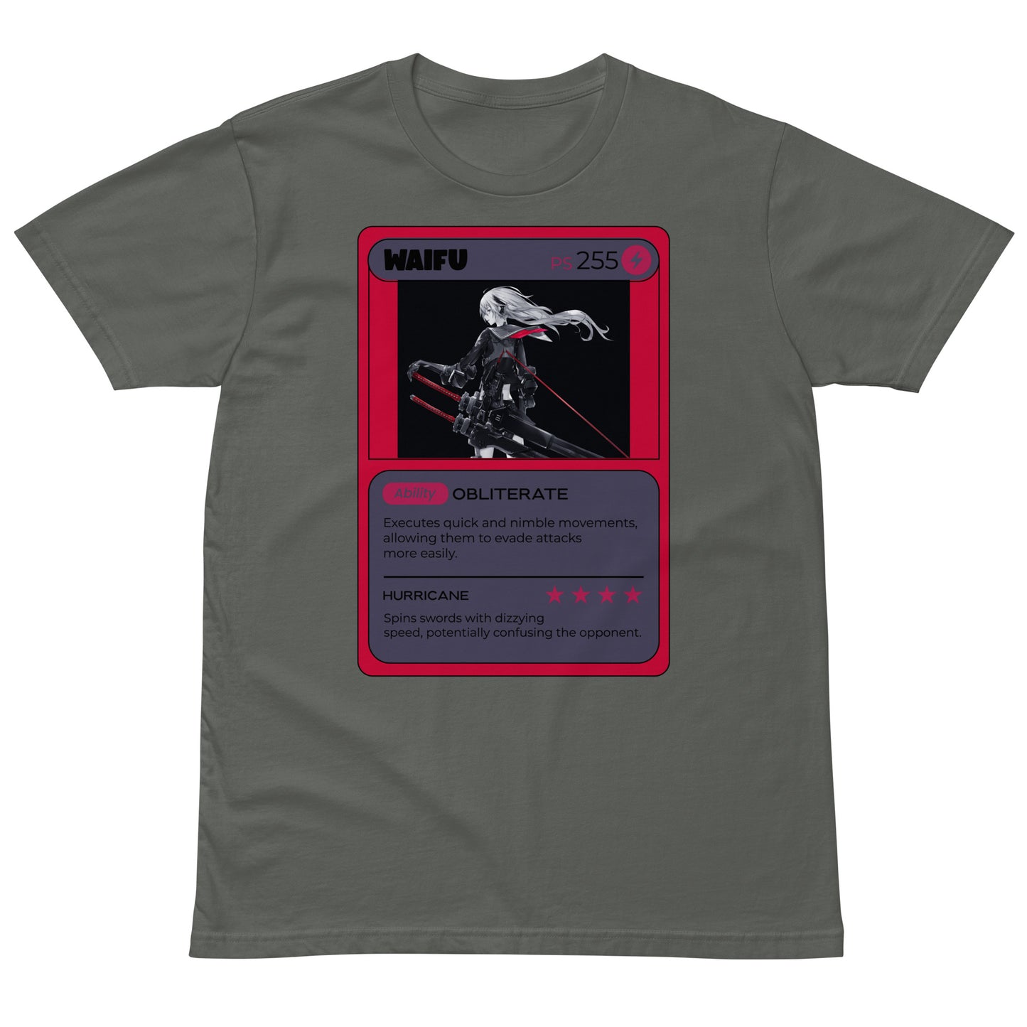 Waifu Warfare Trading Card Tee