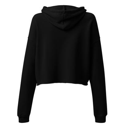 Ladies Sad Girl Crop Top Hoodie